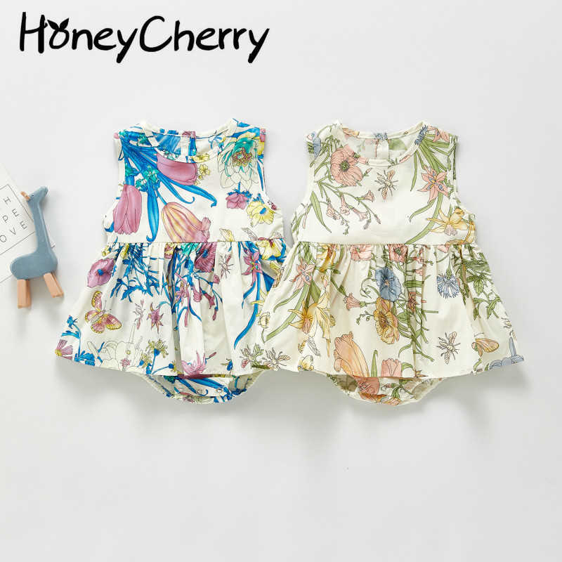 

Summer paragraph female baby princess dress Romper climbing clothes leotard triangle skirt baby girl clothes 210701, Violet blue