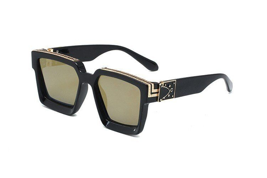 

Party 2021 Official Latest Color Fashion Sunglasses Millionaire Square Frame Top Quality Continuous Retro Decorative Glasses
