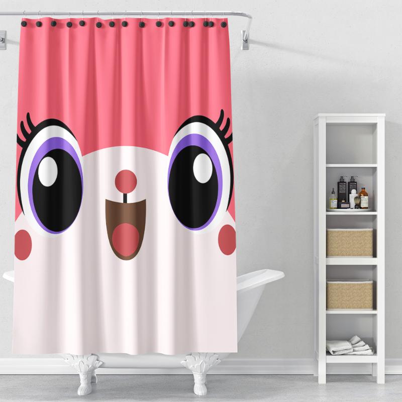 

Cartoon Cute Animal Shower Curtain Waterproof Little Child Showering Bath Curtains Decoration In The Bathroom