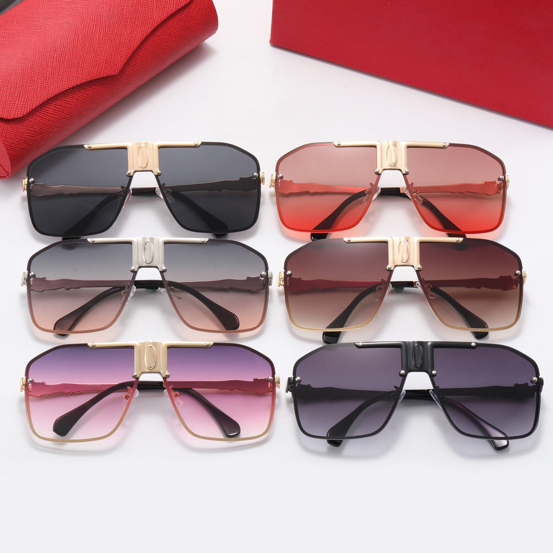 

2021 high-end men women sunglasses mountain trip fishing driving flying skiing beach Fashion retro banquet attend the event party metal spec, White;black