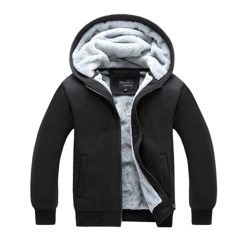 Vestes pour hommes pull manteau automne hiver épaissi mode décontracté chaud fermeture éclair à capuche polaire doublure pulls veste hommes vêtem