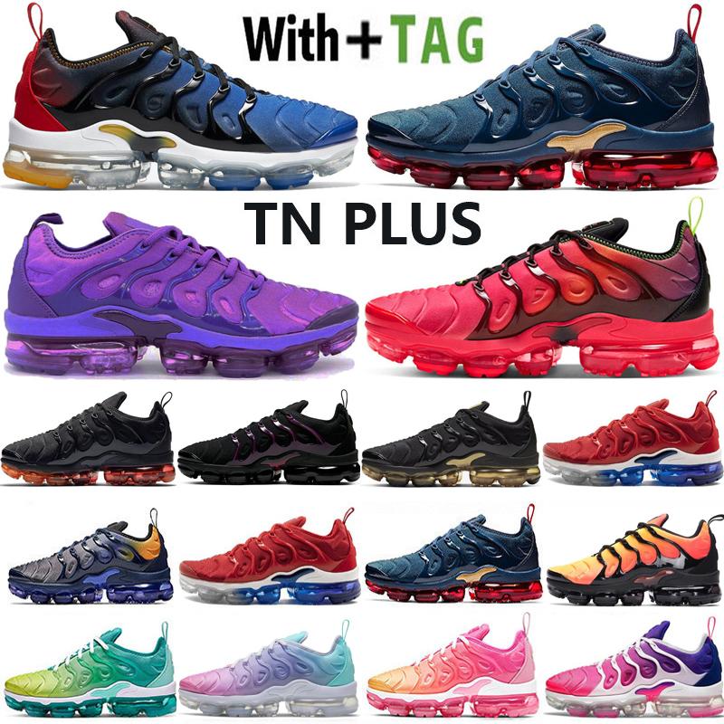 

2021 Top Quality Cushion OG Tn Plus Mens Women Running Shoes Midnight Navy Gradients Blue USA Coquettish Purple Pastel Sneakers Trainers Top, 29
