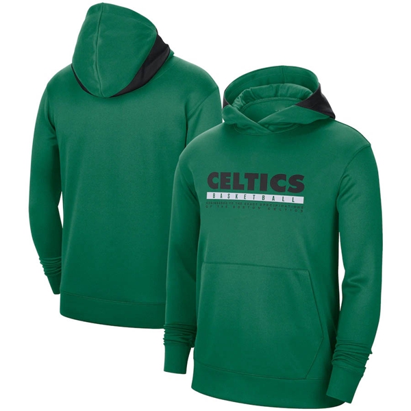

Boston Celtics MEN Black Spotlight On Court Practice Performance Pullover Hoodie