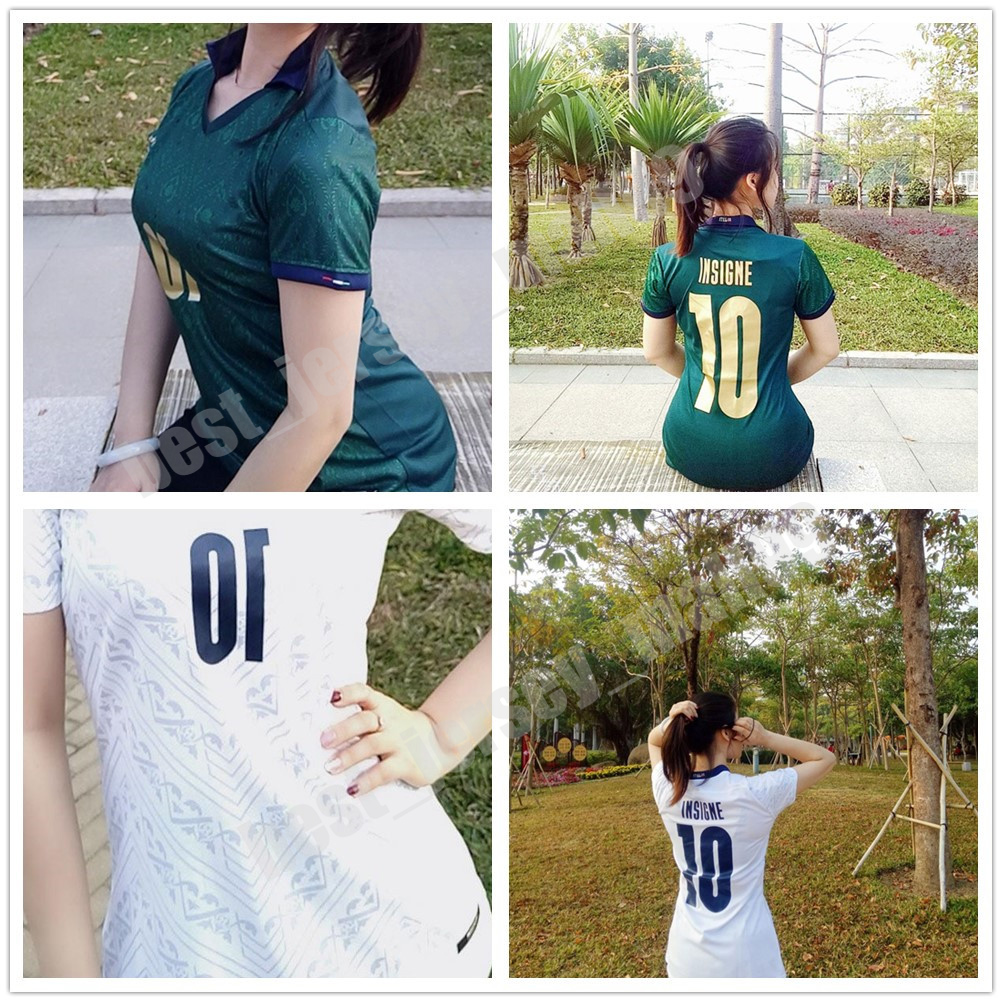 

2021 ITALY Women Soccer Jersey BERNARDESCHI CHIELLINI EL SHAARAWY VERRATTI INSIGNE Away 3rd Football Shirts BELOTTI BONUCCI Uniforms, Black