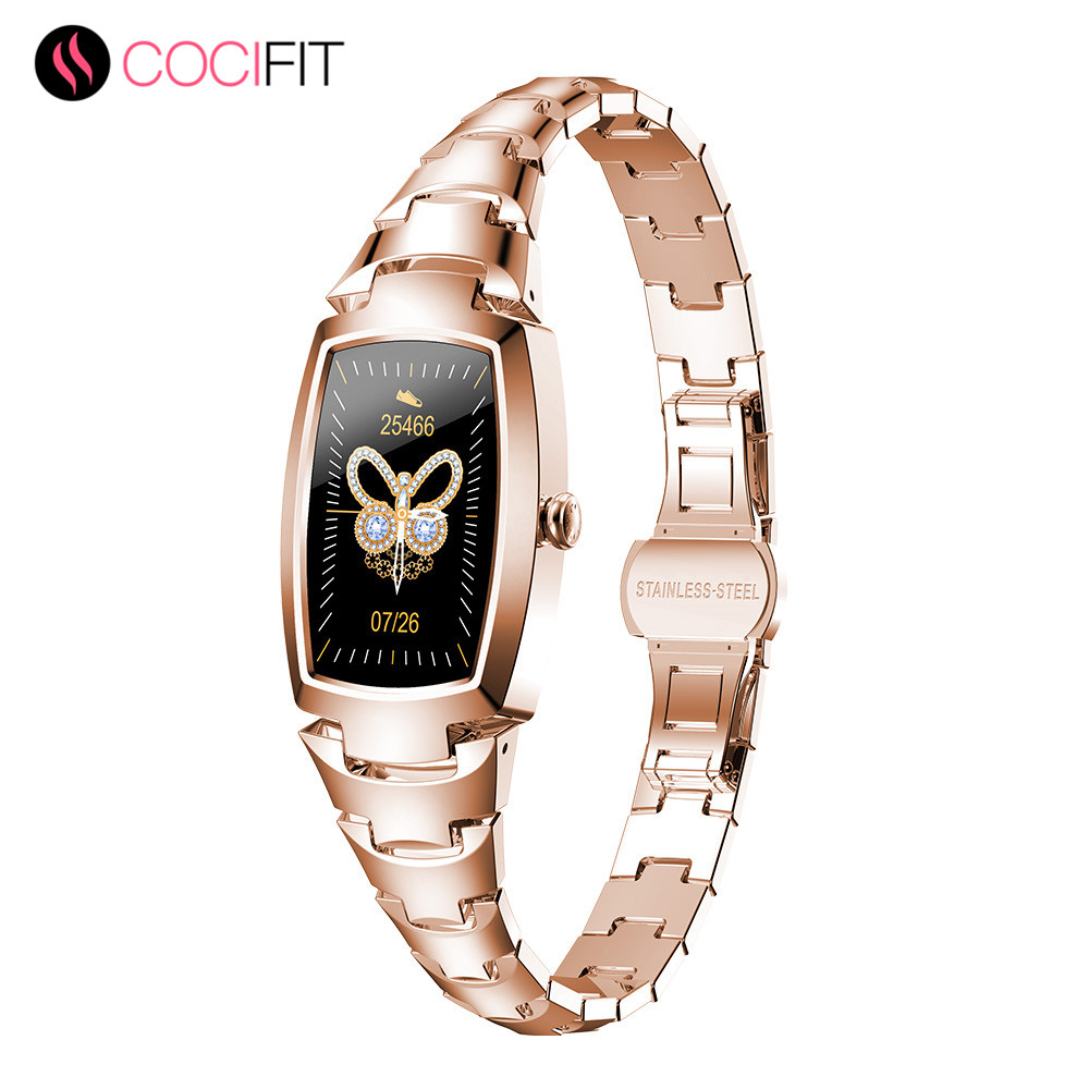 

2021 New Women Smart Watch H8 Pro Fashion womens watches Heart Rate Monitoring Call reminder Fitness Bracelet for Womeng, Silver
