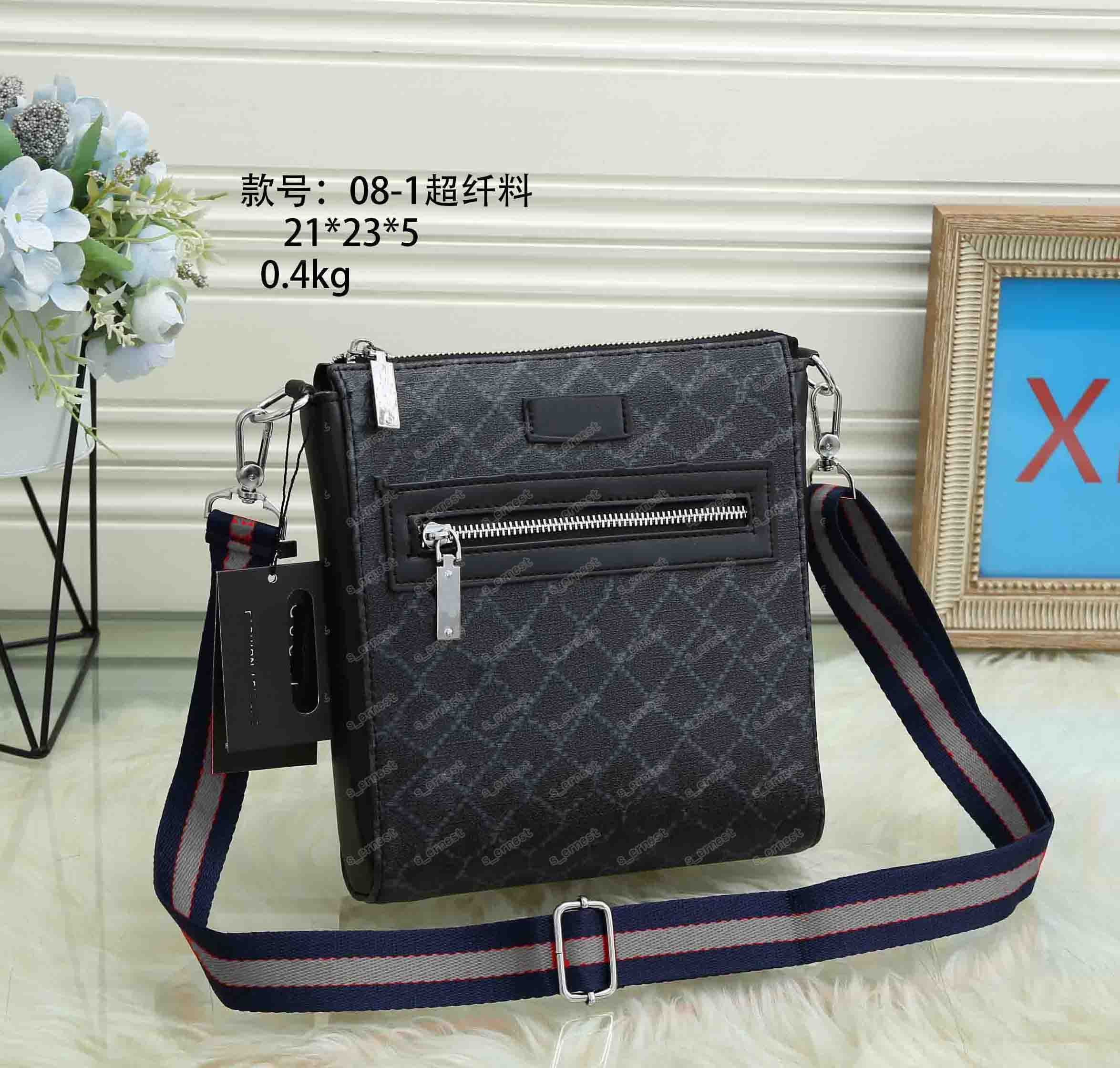 

Luxury Brand Men Shoulder Messenger Bags Large Business Crossbody Bag for Male 2022 Vintage Handbags Leather Ipad Bag Husband, Black 28*26*5cm