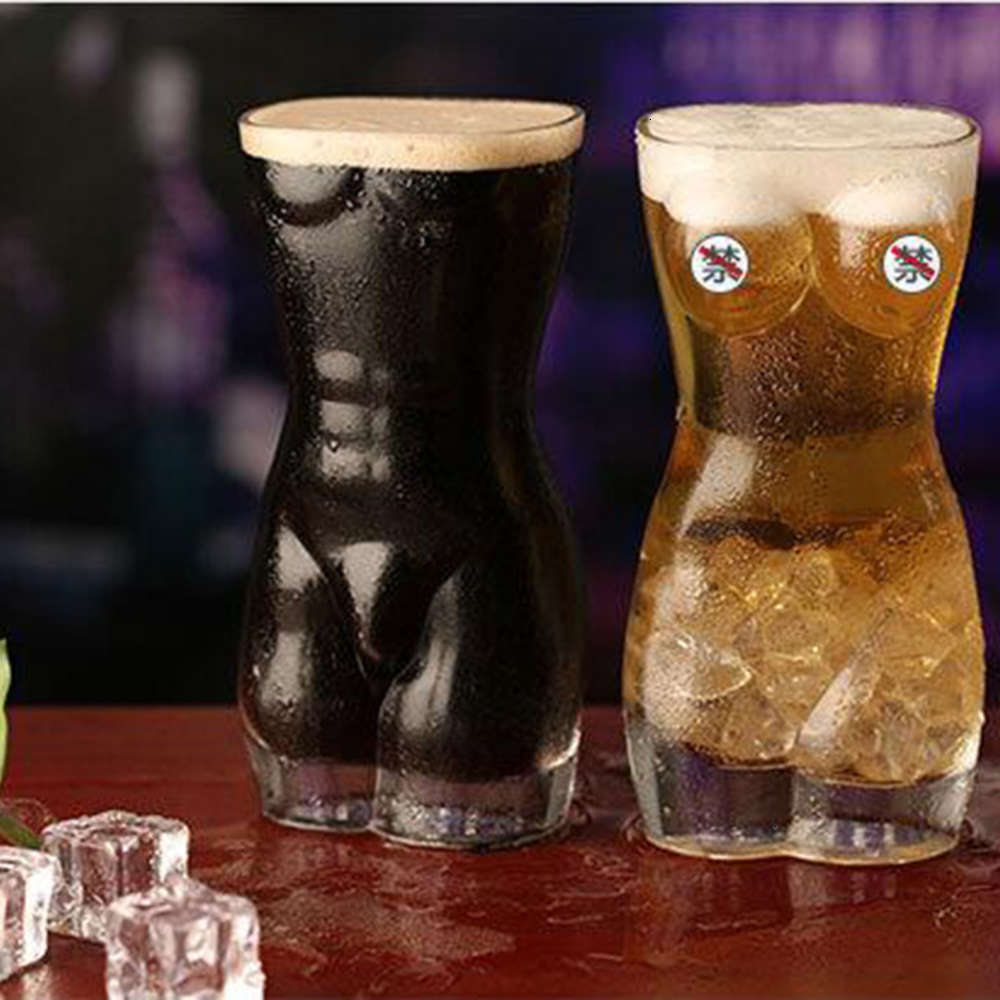 

Glass Creative Transparent Beer Cup, Human Body Drink Bar and Nightclub