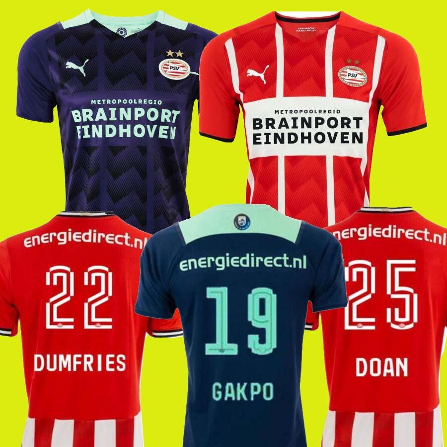 

21 22 PSV Eindhoven HOME Away Soccer Jerseys Malen GAKPO Max Dumfries Ihattaren Gotze Madueke 2021 2022 Jersey Camisetas de fÃºtbol men+kids, Black;yellow