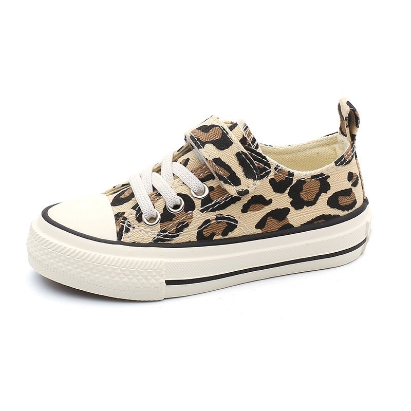 

Babaya Children Shoes For Girls Sneakers 2021 Spring New Fashion Kids Canvas Shoes Boys Autumn Student Casual Leopard Shoes, Khaki