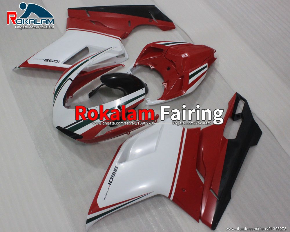 

For Ducati 1098 2008 2009 Fairing 848 1098S 1198 07 08 09 10 11 2008 -2009 Road Bike Fairings (Injection Molding), Customize