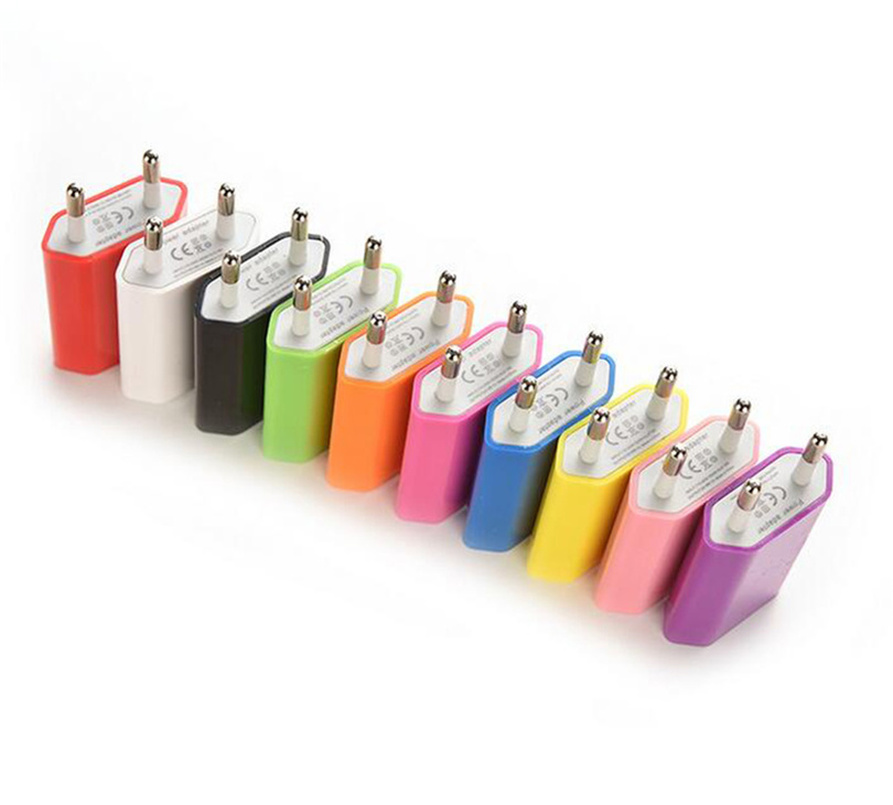 

5W USB Power Adapter Travel Home Wall Charger EU Plug 5V 1A Output for iphone ipad Samsung Xiaomi Huawei