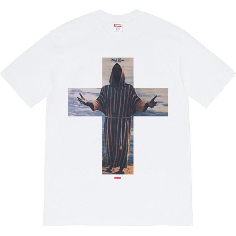 

Supre 12ss Black Moses Tee Short Sleeve T-shirt Tide Brand, White