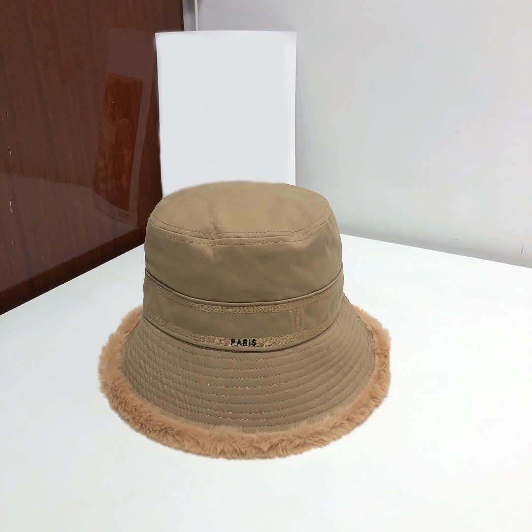 

Bucket hat Luxurys Designers Hats men's and women's fashion winter cap thickened Plush fisherman caps high quality 3 colors, Blue;gray