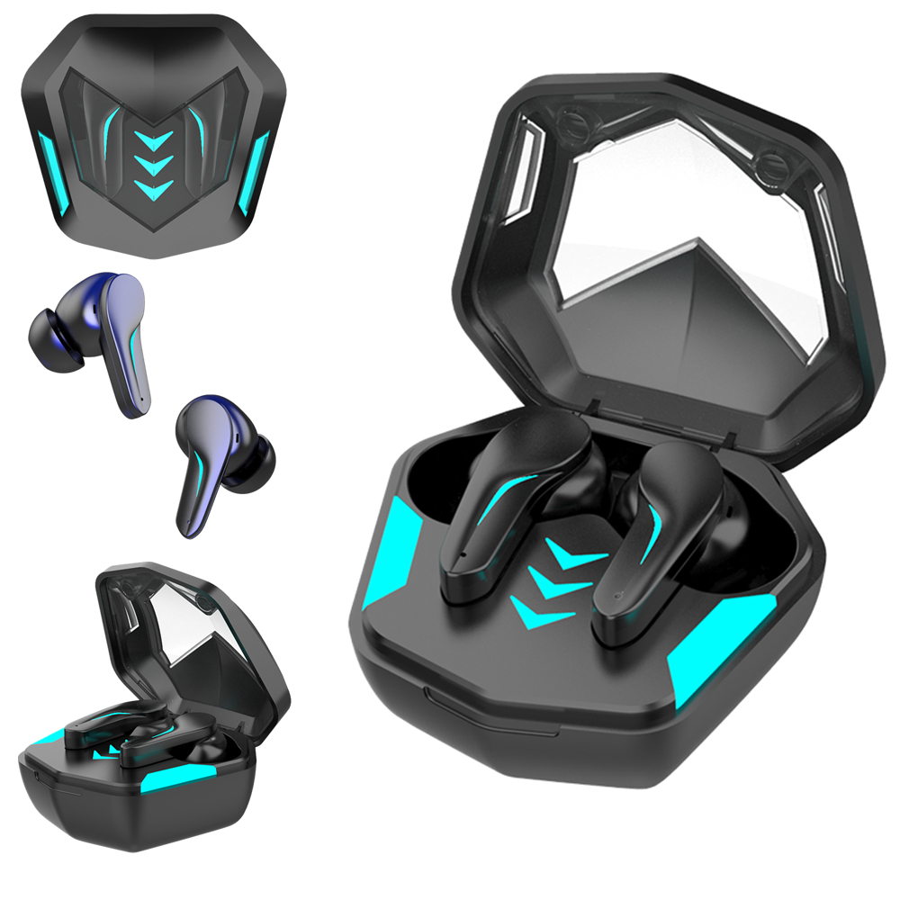 

Gaming Earbuds Wireless Earphones With Mic Waterproof Bluetooth 5.1 Music/Game Model Support Any smart phone