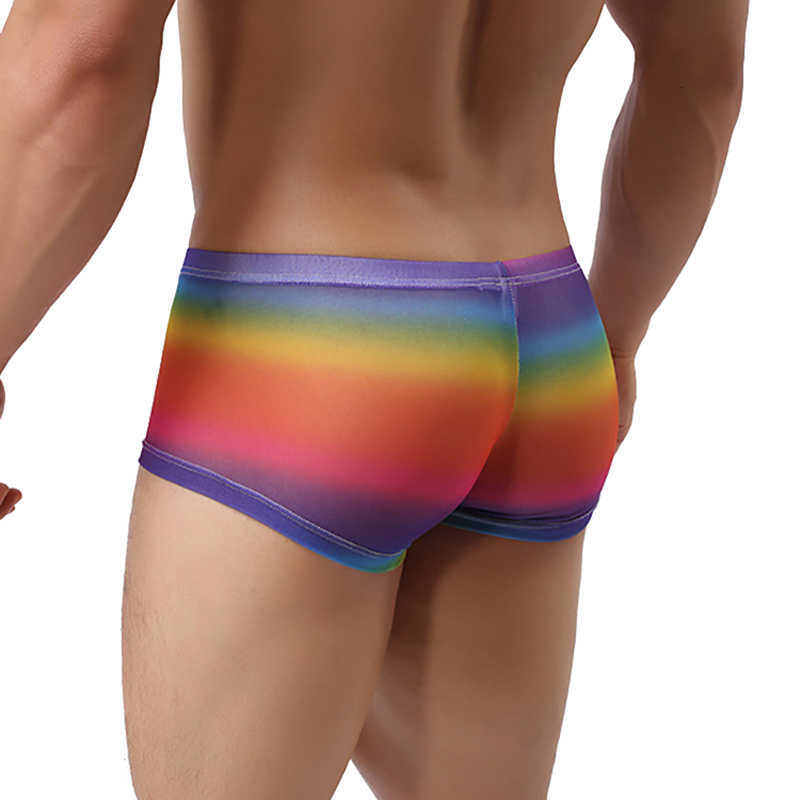 Underpants Sexy Men Boxers Gay Ethika Shorts Transparent Homme Ice Silk &#039;s Underwear for Panties-image-702239772