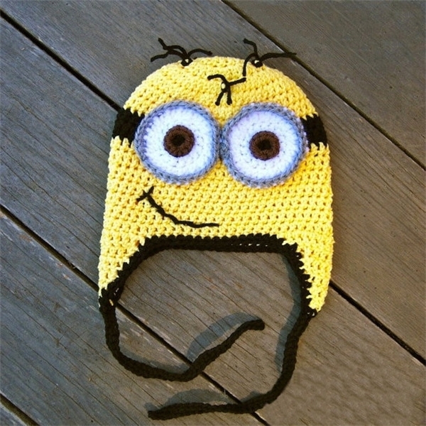 

Caps & Hats crochet minion ,crochet beanie hat ,beanie babies ,halloween costume ,toddler girl ,girls clothing ,Christmas gift 1028, As photo
