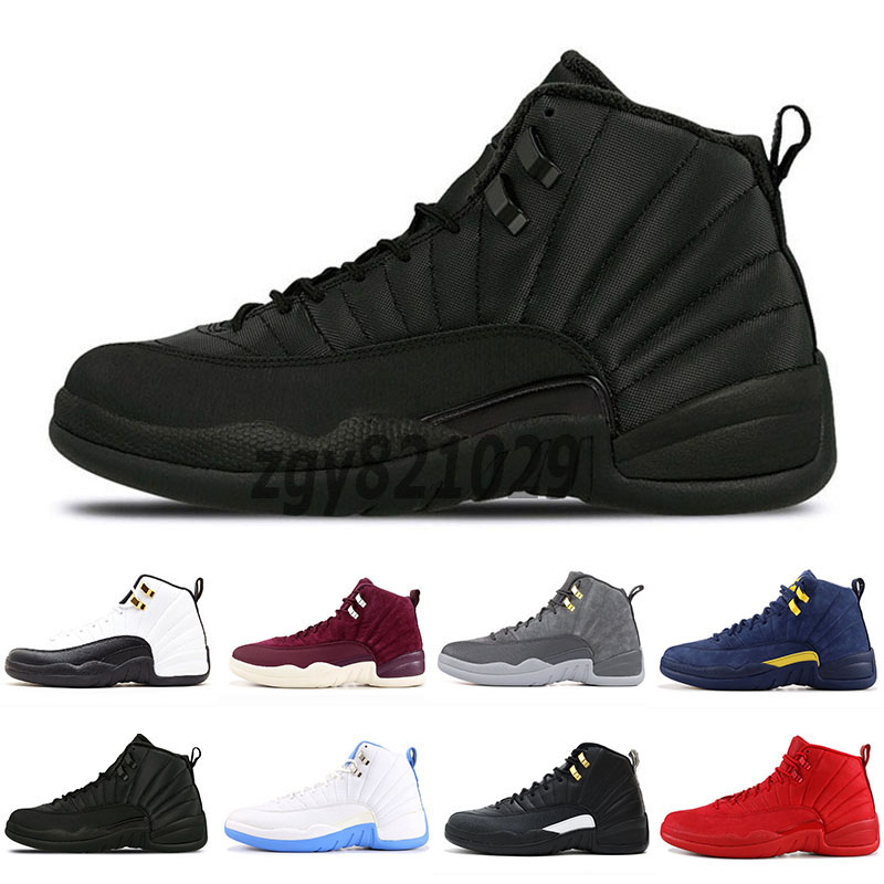

12 12s Basketball Shoes Easter Utility Black Twist Reverse Flu Game University Gold Blue Low High Top Baskets Men Trainer Sneaker zgy