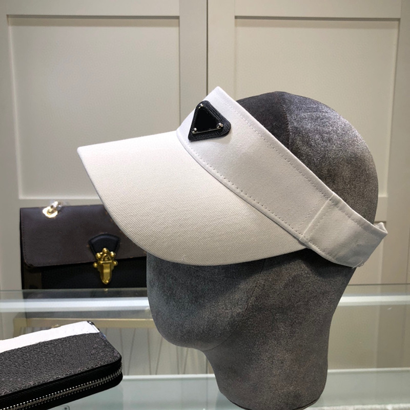 

2022 Sun Hats Fashion Visors Designer Cap High Quality Flat Top Hat Women Men Triangle Summer Sun Shading Caps Casquette Beach 2203102WU, P1