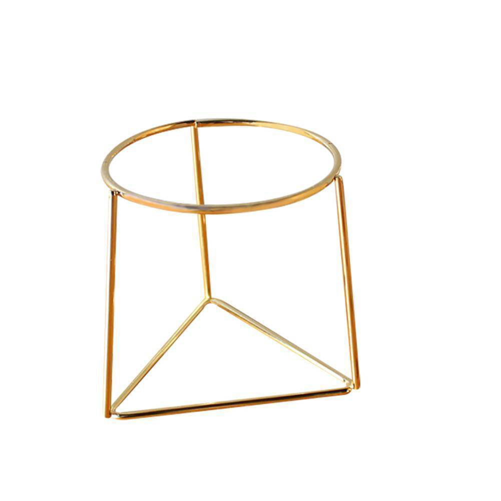 

Newly Flower Pot Geometric Metal Rack Plant Care Display Holder Stand Garden Decor Y0314
