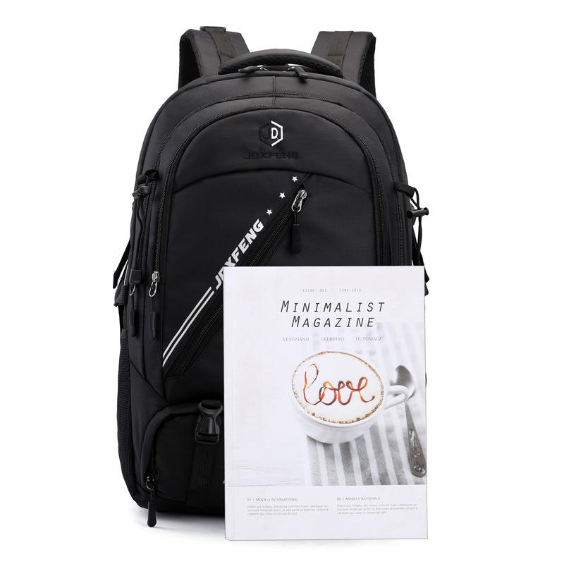 

Backpack Men's Fashion Lightweight Outdoor Large-capacity Mountaineering Travel Bag Female Student School, Black