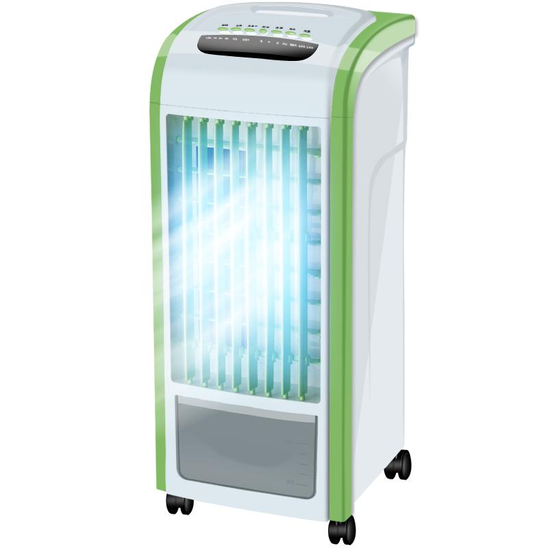 

Electric Fans 220V 60W Air Conditioning Fan Refrigeration Household Small Cold Vertical Mobile Water And Ice Summer Cool