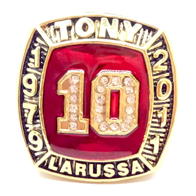 

1979 2011 tony larussa hall of fame world honors replica ring size 11, Silver