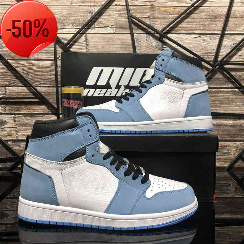 

Top Quality Men Women Youths Boy Jumpman 1 Basketball Shoes Smoke Grey Dark Mocha University Blue Fearless Obsidian UNC Chicago Black Toe