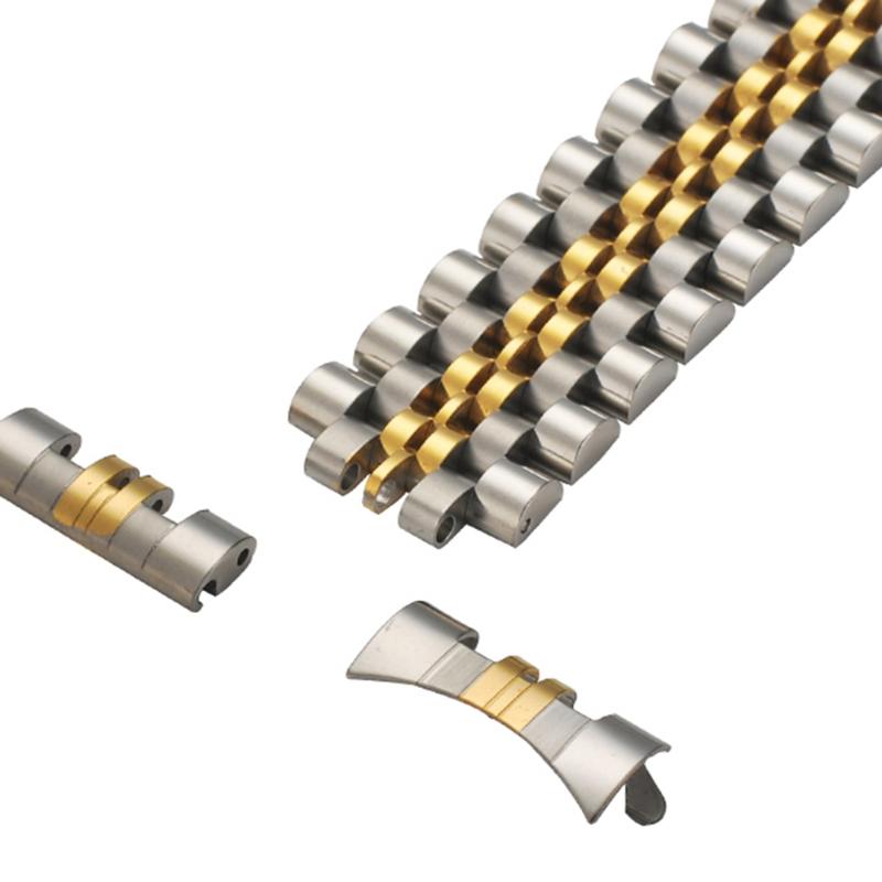 

Watch Bands 16 18 19 20 21mm 316L Stainless Steel Two Tone Gold Silver Middlegold Straps Fit Oyster Bracelet For Datejust Series