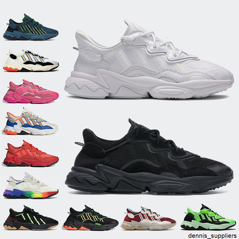 

Ozweego Triple White Black Top Quality Running Shoes NMD Bold Orange Pride Solar Red Neon Green Halloween Tones Runners Trainers Sneakers