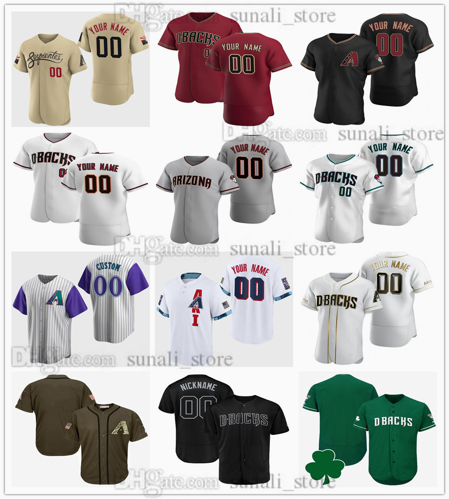 

Stitched Baseball Jerseys 6 David Peralta 13 Nick Ahmed 56 Kole Calhoun 22 Josh Reddick 29 Merrill Kelly 48 Joakim Soria 12 Daulton Varsho 53 Christian Walker 10 Rojas, Men black