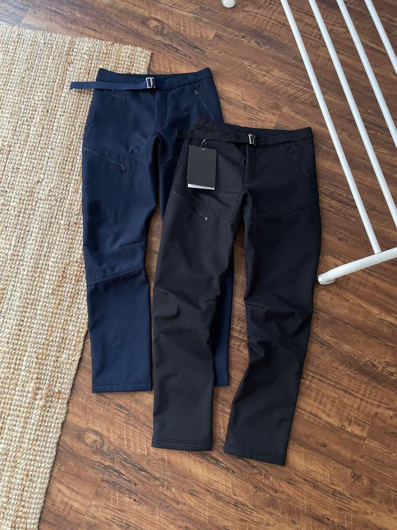 

Men's Pants 11390140 ARC Men Fleece Waterproof Outdoor Autumn Winter 2021 Casual Breathable Hiking Trousers, Black