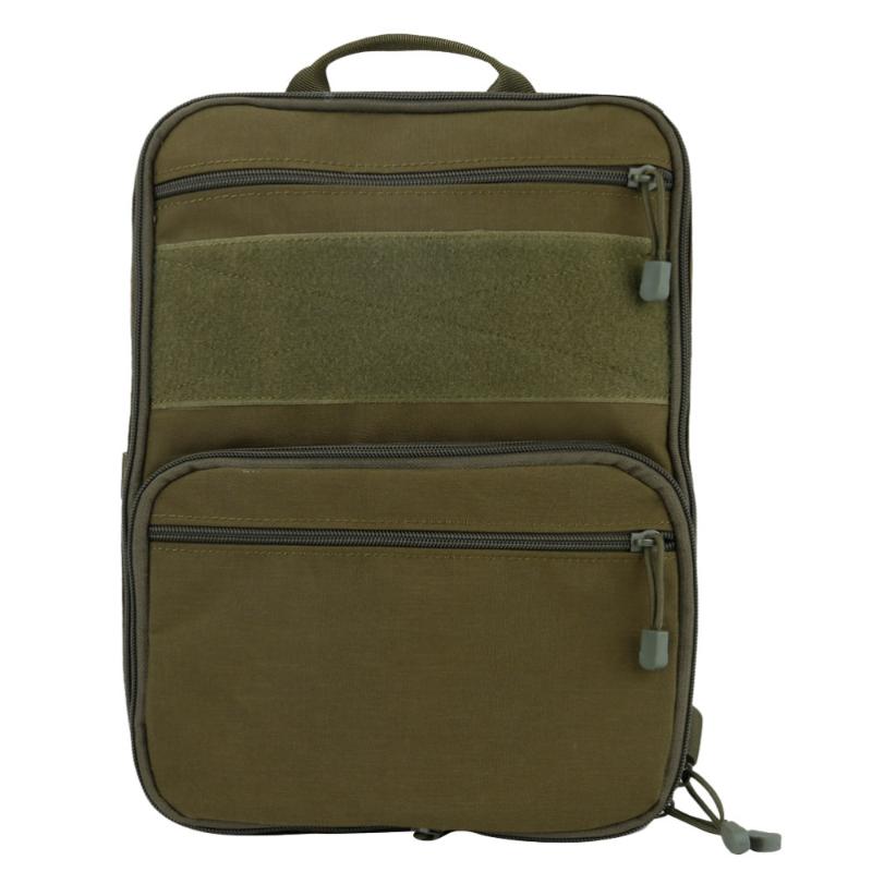

Stuff Sacks MOLLE System Backpack Storage Multi-function Large Capacity Bag Outdoor Camping Hiking Strap (Green Styl, Black