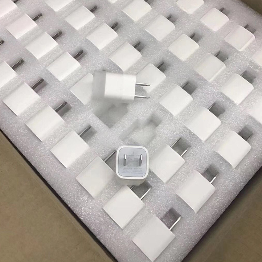 

1:1 original High quality 5W US EU USB cube Wall Charger Charging Plug USB power adapter for iPhone 6 7 8 X XS MAX 11
