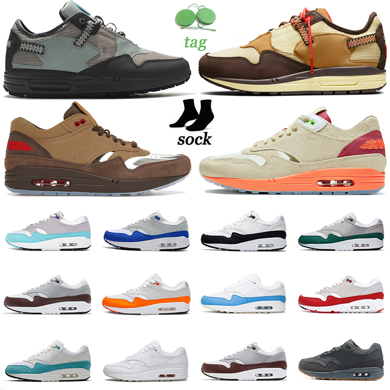 

Newest Max 1 1s Men Running Shoes Max1 Sean Wotherspoon Kiss of Death CHA Baroque Brown Cave Stone Saturn Gold White Black Mens Women Trainers Sports Sneakers, University blue