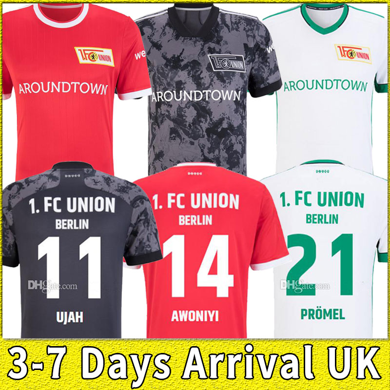 

Union Berlin soccer Jersey 21 22 Third home away Red black white 2021 2022 Football shirt kid set thailand, Away+patch