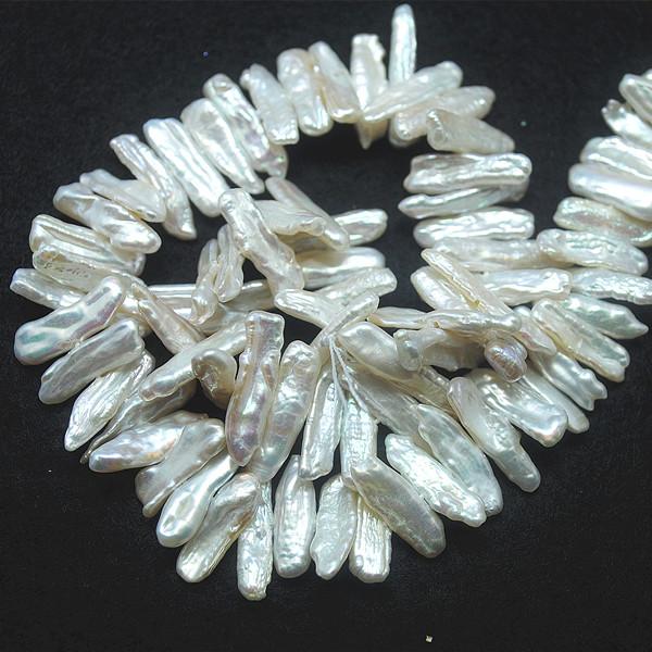 

Other 1 String Nature Cultured Freshwater Pearl Biwa Shape Of Beads Size 10-15mm 40cm Length Top Quality Wholesale Price