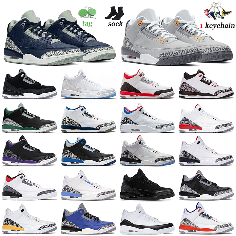 

Top Quality Jordan 3 Basketball Shoes Mens Womens Jorden 3s Jumpman Midnight Navy Cool Grey Pure White Black Cement UNC Court Purple Retro Off Sneakers Trainers 40-47, D29 fire red.jpg