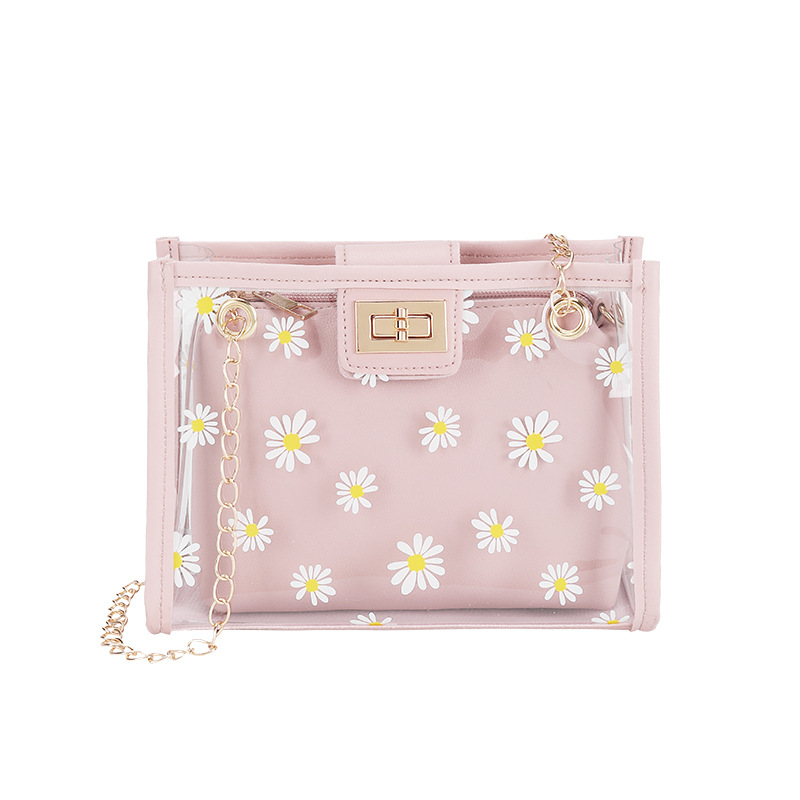 

Women Famous Design Versatile Fashion Square Bag Cute Girl Lady Messenger Crossbody Lady Handbag Chain Composite Shoulder Bag, Black
