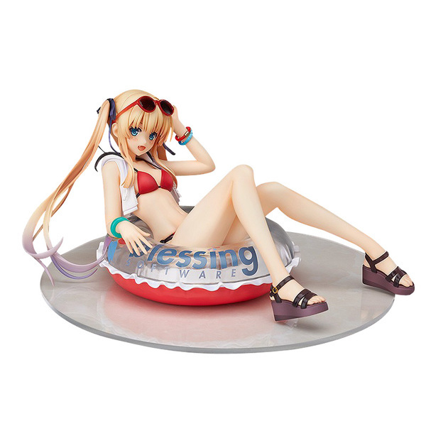 

Anime Saekano How to Raise a Boring Girlfriend Swimsuit Eriri Spencer Sawamura Life buoy PVC figure toy Model Toy Sexy Girl Doll Q0722, No retail box