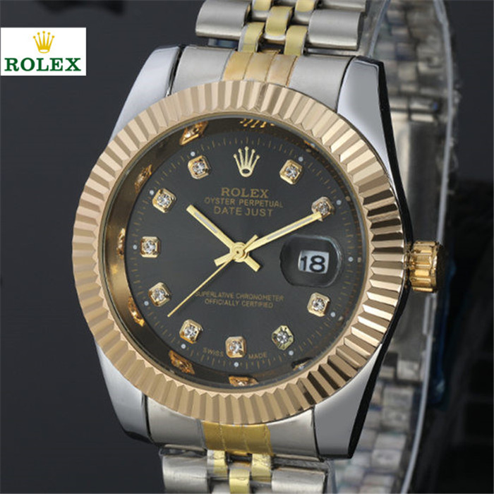 

Rolexwatch Famous Logo Luxury Mens Watches Relogio Masculino Quartz Movement Calendar Full Stainless Steel Wristwatch