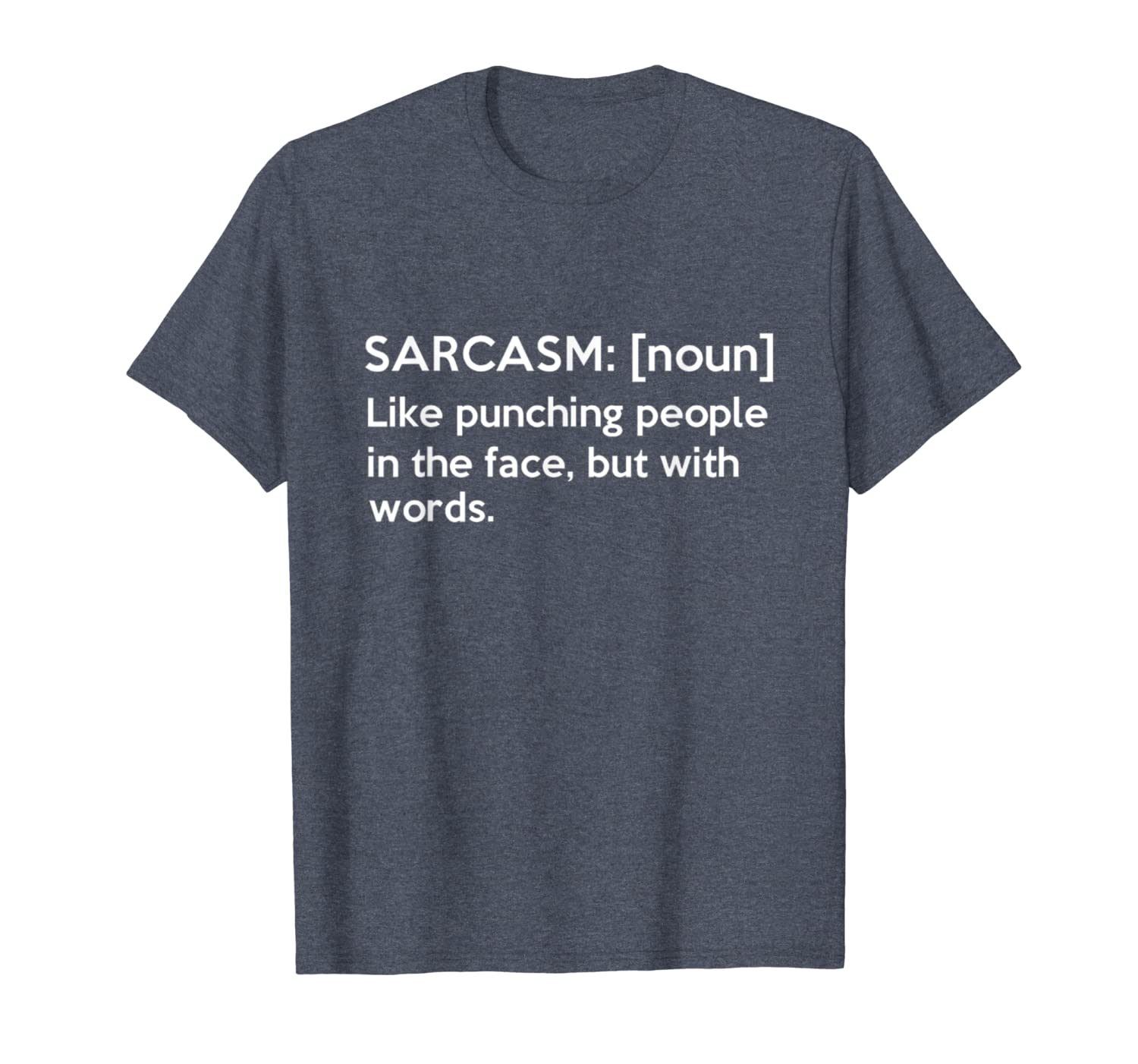 

punching with words definition funny sarcasm t-shirt, White;black