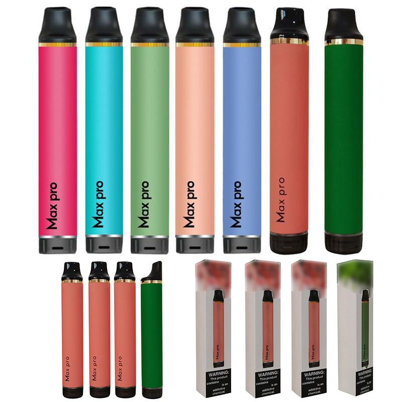 

lower price Max Pro Disposable Vape Pen 1700 Puffs cigarettes 650mAh Battery 5ML Vapor Pod Device e-cig Electronic E Cigarette Multi-colors