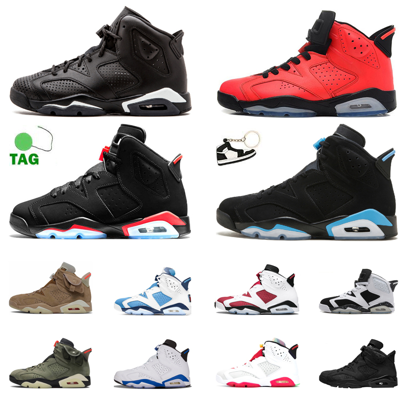 

6 6s men basketball shoes UNC Hare black infrared Sport Blue mens Outdoor Sports Sneakers Trainers, #10 angry bull