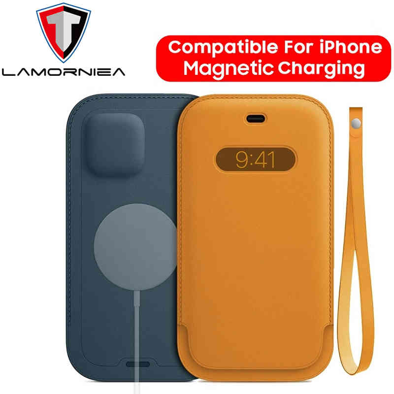 

Genuine wallet case, genuine 12 Pro Max 12 Mini magsaf magnetic case, Blue