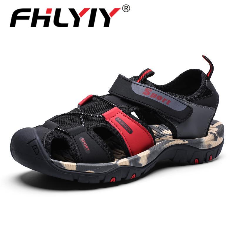 

Sandals 2021 Summer Men Soft Comfortable Water Shoes Beach Roman Sneakers, Black