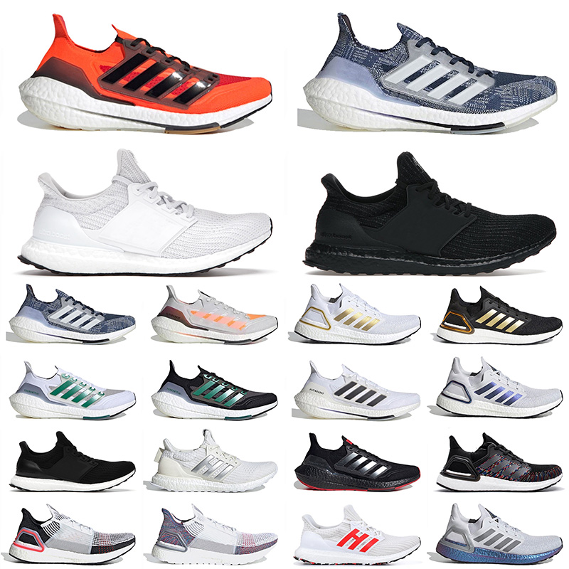 

High Quality 2021 Ultra 6.0 Ultraboost 21 Running Shoes Mens Womens Orange Denim Triple Black ALL White Sports Tennis Sneakers Trainers 36-45, C1 triple black 36-45
