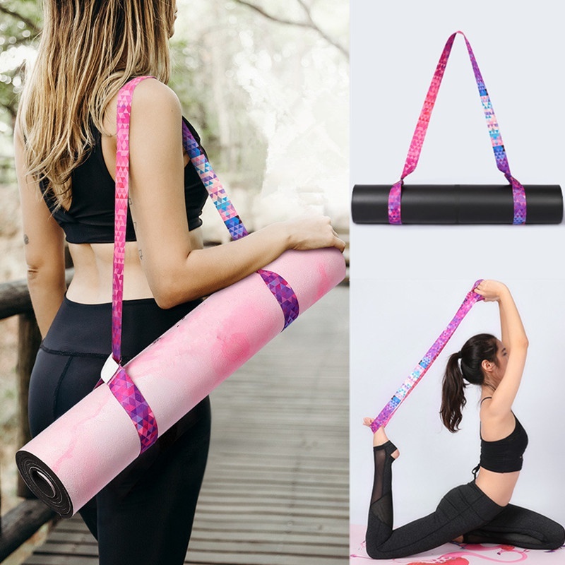 

Yoga Shoulder Carry Sling Elastic Practical Sports Mat Rope Adjustable Strap Belt Fitness Supplies, Red