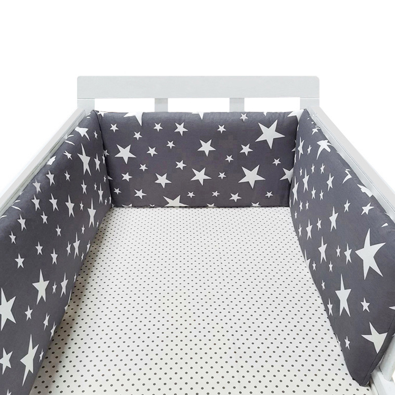 

200x30cm Baby Bed Bumper Cotton Fabric Crib Bumper Cunas Para El Bebe Crib Bedding Set Newborns Room Decor