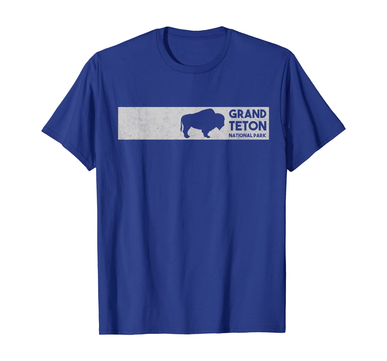 

Grand Teton National Park American Bison Graphic T-Shirt, White;black