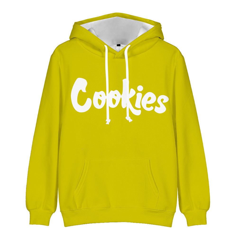 

Women's Hoodies & Sweatshirts cookies 3D digital printing trend men's and Hooded SweaterL5KV, Black